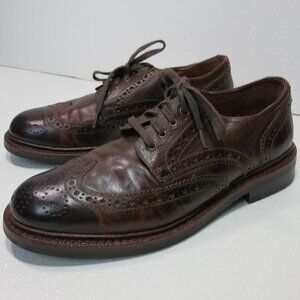 Frye Oil Tanned Leather Wingtip Dress Footwear Oxfords Men's Shoes Size 9